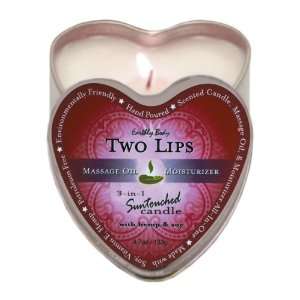  Earthly Body Sun Touched Edible Candle   Two Lips