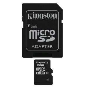  Selected 16GB microSDHC Class 10 Flash By Kingston 