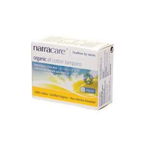  Natracare Organic All Cotton Tampons Regular 10 Count 