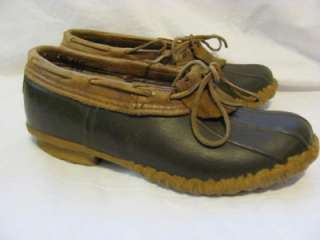 Vintage LL Bean Maine Hunting Shoe Rubber Moc Men sz 9 Duck Shoe 