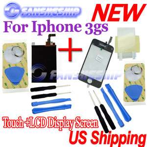   SCREEN GLASS WITH LCD DISPLAY SCREEN REPLACEMENT For iPhone 3GS  