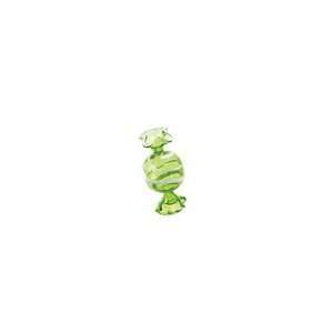 Glass Hard Candy Peppermint Christmas Ornament 