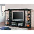 Wildon Home Sand City Entertainment Center in Pearl Black (4 Pieces)
