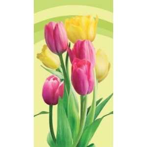    Blooming Tulips 3 Ply Buffet Towels