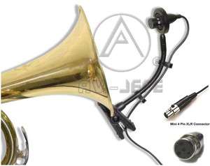 Instrument Mic Horn Saxophone Trumpet Tuba Drum for Shure Wireless 