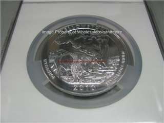 2010 America the Beautiful Silver 5 Coin 5oz Set NGC GEM Brilliant 