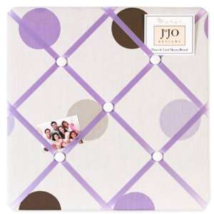 Mod Dots Purple Fabric Memo Board By Jojo Design 