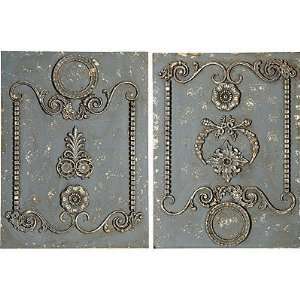 Wood Wall Plaque Decor 23.5 inchx31.5 inch Set Of 2:  Home 