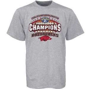  Razorbacks Ash 2006 SEC Western Champions T shirt