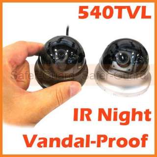 SONY CCD 540TVL Indoor IR Mini Vandal Proof Dome Camera  