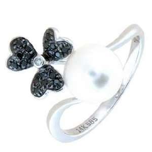  Freshwater Pearl Diamond Ring Jewelry