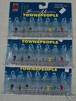 Life Like HO Scene Master Towns People Figures Lot New  