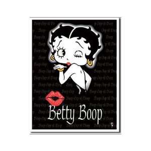  MMG 361103 Tin Sign: Betty Boop Kiss: Furniture & Decor