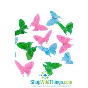  Butterfly Garland   Pastel Pink, Lime and Aqua with 