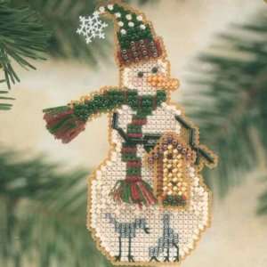  Birdhouse Snow Charmer   Cross Stitch Kit Arts, Crafts & Sewing