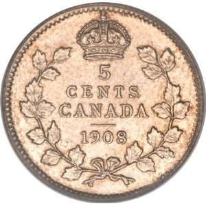   Canadian Silver 5 Cent Piece    Rare    Rare    Rare 