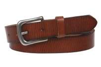 Snap On Oil Tanned Skinny Vintage Cowhide Leather Belt