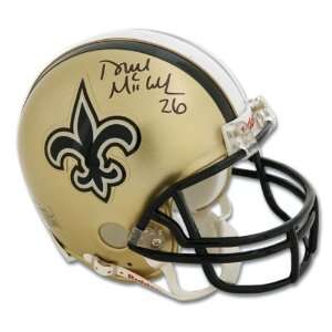  Deuce McAllister New Orleans Saints Autographed Mini 