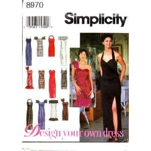   Misses Lined Evening Dress, Size N (10 12 14): Arts, Crafts & Sewing