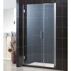   Frameless Adjustable Shower Door, 38 39W x 72H, Brushed Nickel