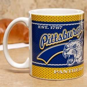 Pittsburgh Panthers NCAA 11oz. White Vault Mug (Single Mug):  