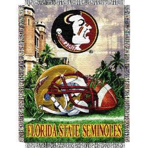  Florida State Seminoles NCAA Woven Tapestry Throw (Home 