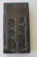   Old Copper Engraved Print Blocks WAKEFIELD RATTAN CO. Wicker Furniture