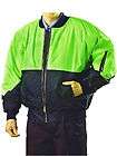 Mens Worksense Waterproof Flying Jacket Lime Green OW6520 Size 6XL