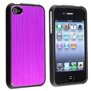 INSTEN Snap on Dark Purple Brushed Aluminum Case compatible with Apple 