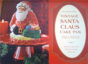 New Williams Sonoma Nordic Ware Vintage Santa Cake Pan  