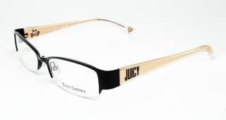 JUICY COUTURE DAY DREAMER 1C4 SATIN BLACK 51 Rx GLASSES  