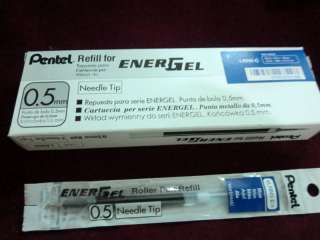 12 Pentel EnerGel roller pen refills BLUE 0.5mm (LRN5)  