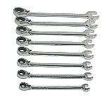 GearWrench 8 pc. Full Polish Reversible Ratcheting Combination Wrench 