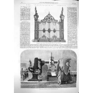  1862 IRON GATES WHITWORTH RADIAL DRILLING MACHINE