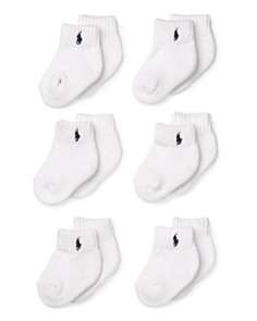 Ralph Lauren Childrenswear Infant Boys Layette 6 Pack Socks   Sizes 0 