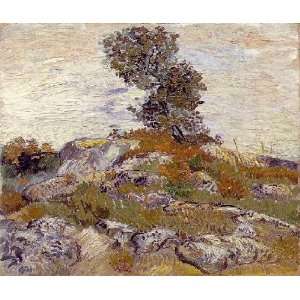  name Rocks with Oak Tree, By Gogh Vincent van