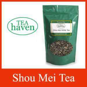 Shou Mei White Tea, Premium Loose Leaf   1 oz bag  