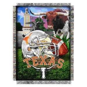  Texas Longhorns 48x60 Woven Tapestry Throw Blanket: Sports 