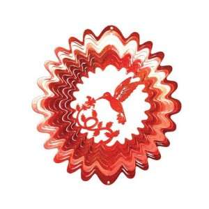 Classic Red Hummingbird Wind Spinner   (Wind Garden Products) (Outside 