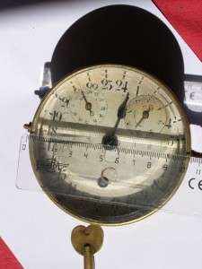 19C antique Navy Marine Deck Chronometer 24h dial,Power Reserve,Second 
