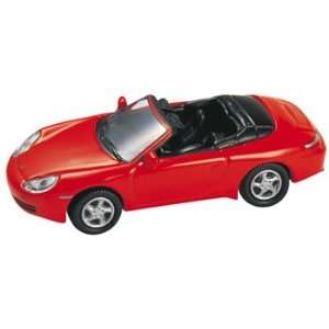    HO Die Cast 1997 Porsche 911 Carrera Cabrio, Red: Toys & Games