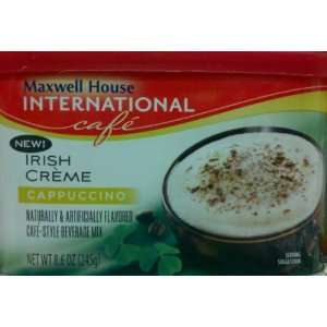 Maxwell House International Cafe Irish Creme Cappuccino, 8.6 ounces 