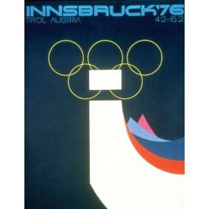  Olympics Innsbruck Austria 1976 Poster