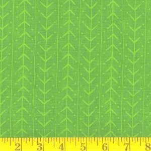  45 Wide Woodwinds Stripes Lime Green Fabric By The Yard 