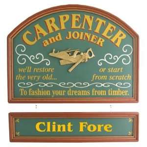Personalized Carpenter Gift Wall Decor Sign Pub Sign:  Home 