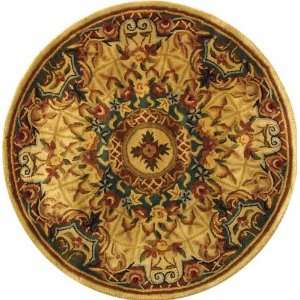   Classic CL304E Hand made Wool 3 6 Round Area Rug Furniture & Decor
