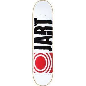  Jart Basic White / Red Skateboard Deck   7.75 x 31.75 