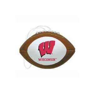 Football Shaped Air Freshener   Wisconsin Badgers  Sports 