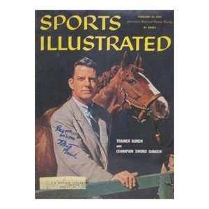  Elliott Burch autographed Sports Illustrated Magazine (Horse 