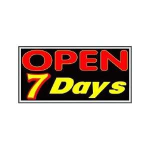  Open 7 Days Backlit Sign 15 x 30
